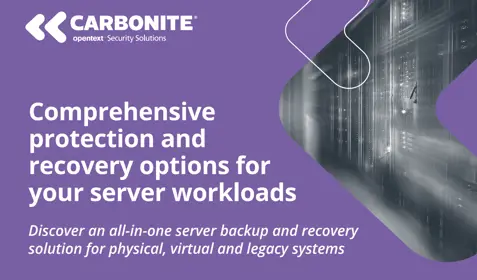 Comprehensive protection and recovery options for your server workloads