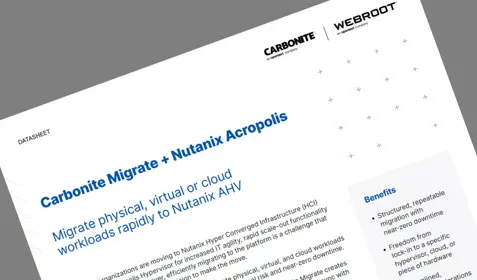 Carbonite Migrate + Nutanix Acropolis