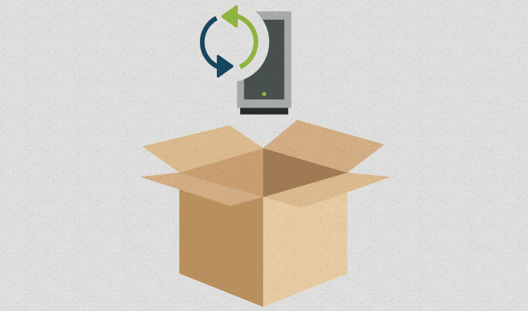 color illustration of a box opening