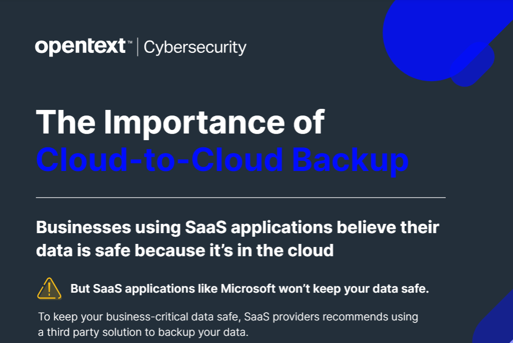 The importance of Cloud-to-Cloud Backup