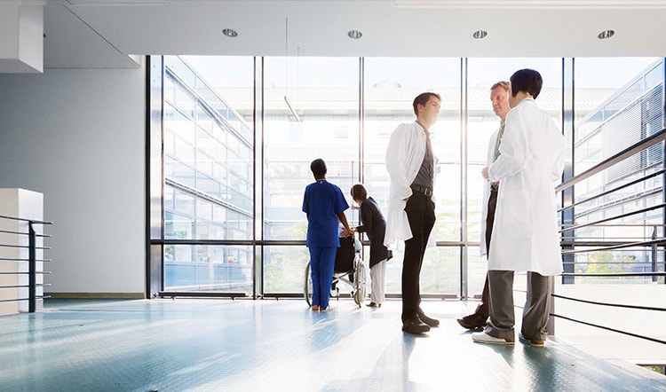 doctors talking