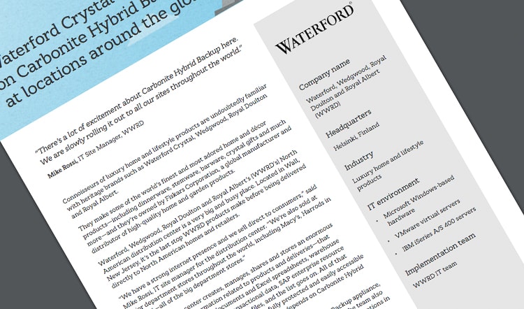 Waterford case study