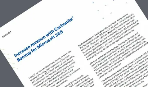 Datasheet: Increase revenue with Carbonite Backup for Microsoft 365