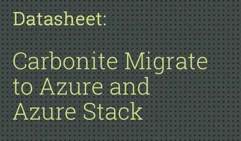 Carbonite Migrate to Azure datasheet