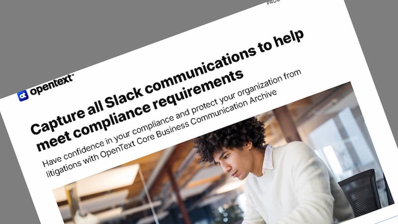 PDF | Product overview | OpenText Core Business Communication Archive | Capture all Slack communications to help meet compliance requirements