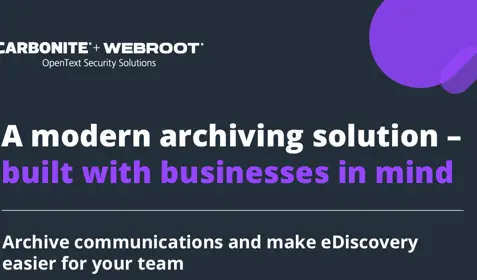A modern archiving solution-built with businesses in mind