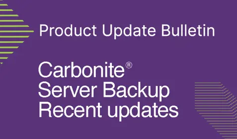Carbonite® Server Backup - Recent Updates