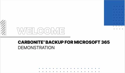 Backup for Microsoft 365 Demonstration