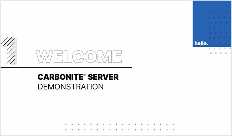 Server Demonstration