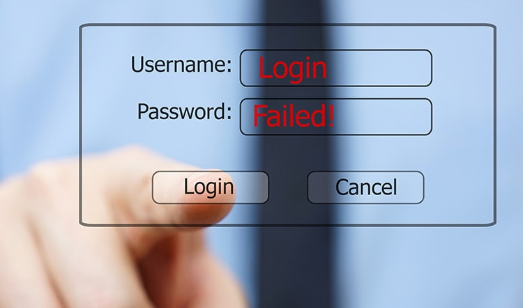 color illustration of a login