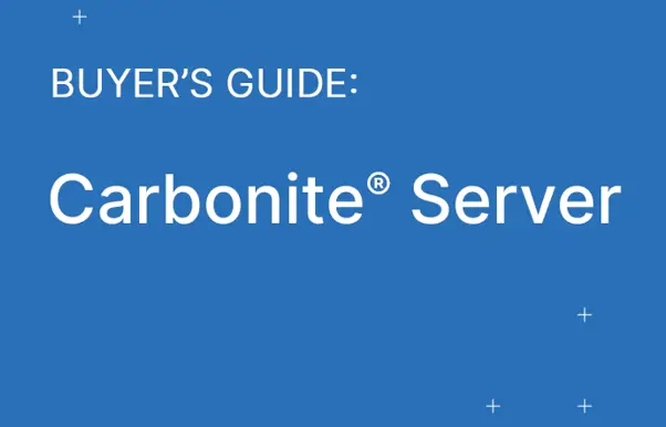 Carbonite Server buyers guide